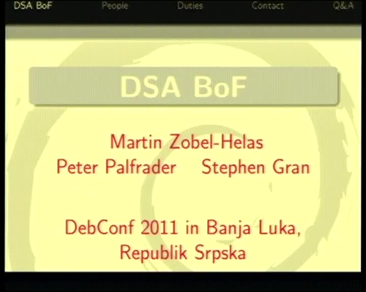 Debian System Administrators Bof