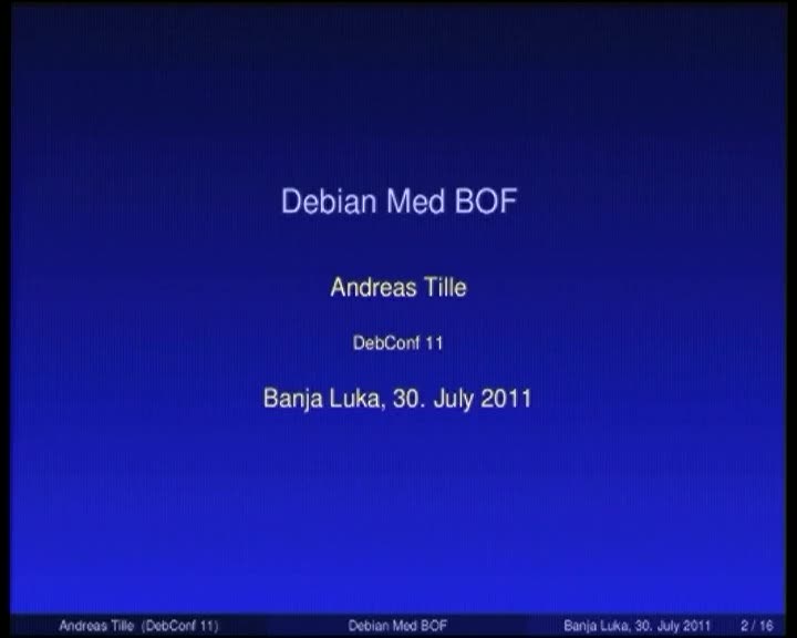 Debian Med BoF
