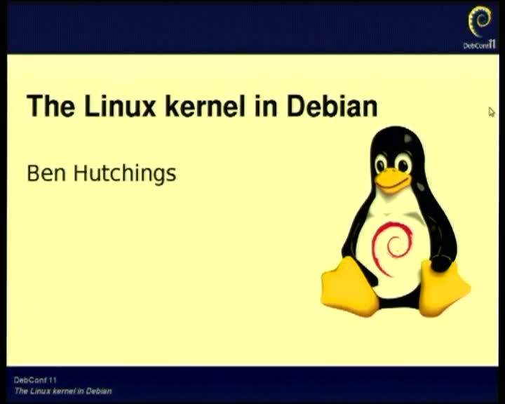 The Linux kernel in Debian