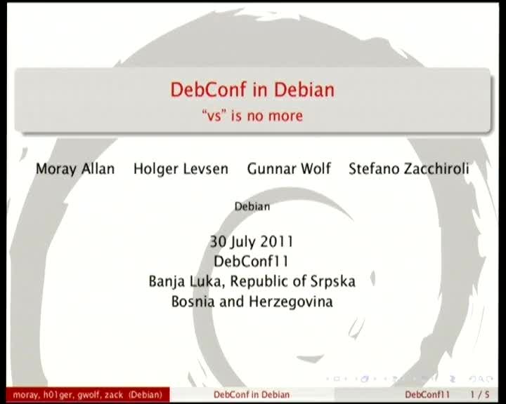DebConf in Debian BoF