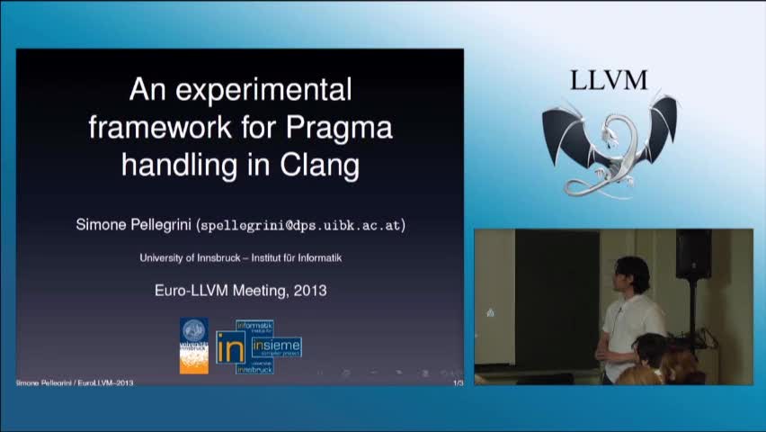 An experimental framework for Pragma Handling in Clang