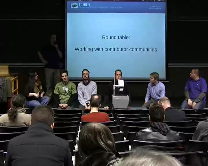 Working with contributor communities (round table)