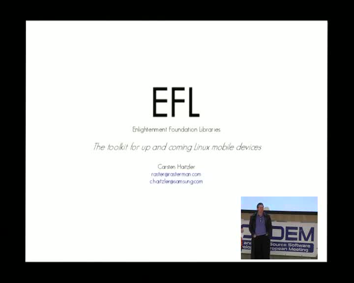EFL, the toolkit for up and coming Linux mobile devices