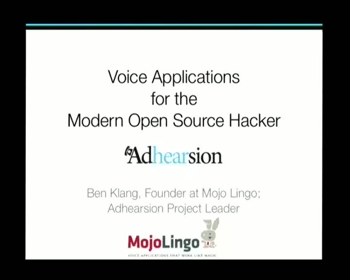 Voice Applications for the Modern Open Source Hacker