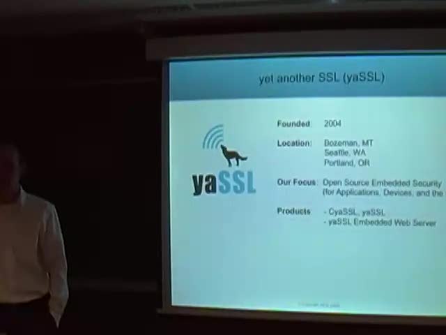 yaSSL - yet another (embedded) SSL library