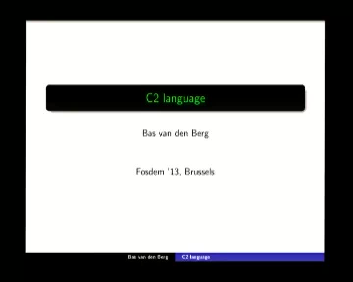 The C2 Programming Language