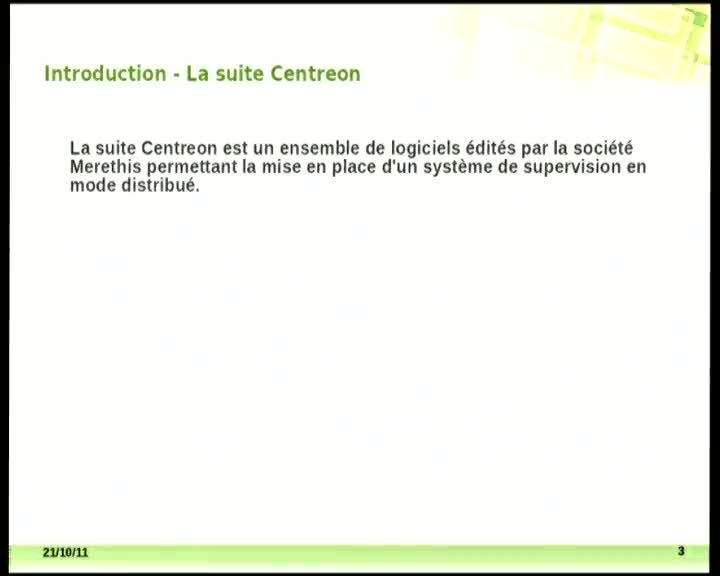 Présentation de Centreon communautaire